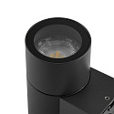 Deko-Light Foco para fachadas ACHERNAR DOWN de 1 llama, cil�ndrico, con portal�mpara GU10 IP65, plomo oscuro