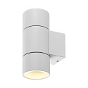 Deko-Light Foco para fachadas ACHERNAR UP & DOWN de 2 llamas, cil�ndrico, con portal�mpara GU10 IP65, blanco