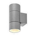 Deko-Light Foco para fachadas ACHERNAR UP & DOWN de 2 llamas, cil�ndrico, con portal�mpara GU10 IP65, gris claro
