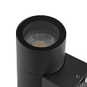 Deko-Light Foco para fachadas ACHERNAR UP & DOWN de 2 llamas, cil�ndrico, con portal�mpara GU10 IP65, plomo oscuro