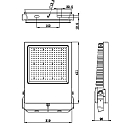 Deko-Light Outdoor LED floodlight ATIK, IP65 / IP44, 202W, 4000K 28450lm 110�, black