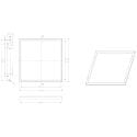 Deko-Light mounting frame STANDARD, white