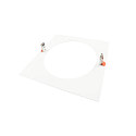 reducing ring 280/210MM mechanical, square, built-in version, signal white