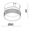 Deko-Light Parte anexa CAN MIX�N MATCH - ACRYLIC RING mec�nico, transparente