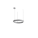 Luminaria colgante LAUTARO 600/60 UP/DOWN OPAL P3 IP20, gris claro regulable