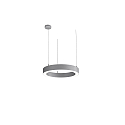 Luminaria colgante LAUTARO 600/80 DOWN OPAL P3 IP20, gris claro regulable