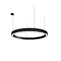 Luminaria colgante LAUTARO 1200/80 DOWN OPAL P4 IP20, negro regulable
