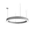 Luminaria colgante LAUTARO 1200/100 UP/DOWN OPAL P4 IP20, gris claro regulable