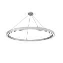 Luminaria colgante LAUTARO 1500/60 DOWN OPAL M5 IP20, blanco regulable