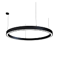 Luminaria colgante LAUTARO 1500/80 DOWN OPAL P5 IP20, negro regulable