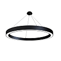 Luminaria colgante LAUTARO 1500/100 DOWN OPAL M5 IP20, negro regulable