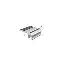 Deko-Light Perfil de escal�n AL-02-10, 10-11,3 mm, anodizado plata
