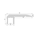 Deko-Light Perfil de escal�n AL-02-10, 10-11,3 mm, anodizado plata