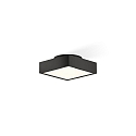 Luminaria de techo CUT 18 N IP44, negro mate regulable
