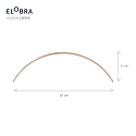 Elobra LED Pendant luminaire COLOMBIA XL, 18W, 3000/4000/5000K, 1800lm, natural aspen oak