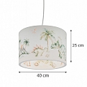 Elobra pendant luminaire JURASSIC E27 IP20, multicolour dimmable