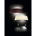 Fabas Luce Luminaria de pared DOROTEA E27 IP20, n�quel satinado, blanco regulable