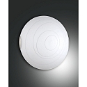 Luminaria de techo KENT de 2 llamas, compatible con Smartluce E27 IP20, n�quel satinado, blanco