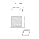 Fabas Luce ceiling luminaire NAXAR 2 flames E27 IP20, white