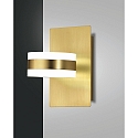 wall luminaire DUNK swivelling IP20, brass 