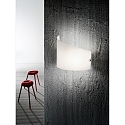 Fabas Luce Luminaria de pared MOA semicircular E27 IP20, blanco regulable