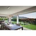 Fabas Luce Luminaria colgante BADIA regulable, ajustable IP20, roble, satinado regulable