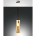 Pendant luminaire SINTESI, E27, 1x 60W, IP20, amber