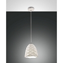 Pendant luminaire DUCHESSA, 20cm, E27, 1x 40W, IP20, white