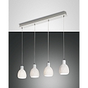 Pendant luminaire MARINA, E27, 4x 40W, IP20, white