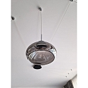 LED Pendant luminaire ARABELLA, 1x 8W, 3000K, 720lm, IP20, height 200cm max., white