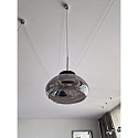LED Pendant luminaire ARABELLA, 1x 8W, 3000K, 720lm, IP20, height 200cm max., white