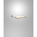 Luminaria de espejo RAPALLO 40CM cil�ndrico, conmutable IP44, lat�n satinado 