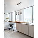 Fabas Luce Pendant luminaire DAFNE, E27, 3x 40W, IP20, black/fum�