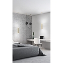 Fabas Luce pendant luminaire PRADO IP20, brass, satined, black dimmable