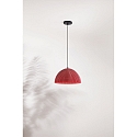 Luminaria colgante CAROLA E27 IP20, negro, amarillo mostaza