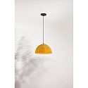 Luminaria colgante CAROLA E27 IP20, negro, blanco