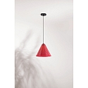 Luminaria colgante CONE E27 IP20, naranja, negro