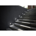 Luminaria de pared empotrable WINK redondo, indirecta, conmutable IP65