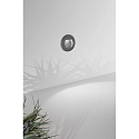 Fabas Luce Luminaria de pared empotrable WINK redondo, indirecta, conmutable IP65, plomo oscuro 