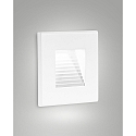 Luminaria de pared empotrable SWAY cuadrado, indirecta, conmutable IP65, blanco 
