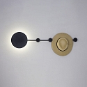Faro Luminaria de pared HAN LED IP20, negro mate