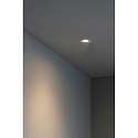 Faro Luminaria empotrable para techos WET GU10 IP44, blanco mate