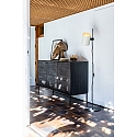 Faro floor lamp GUADALUPE E27 IP20, beige, black matt 