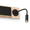 Faro Luminaria de pared MOOD LED IP20, roble 