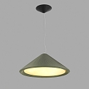 Faro Luminaria colgante SAIGON IN de 3 llamas E27 IP20, verde oliva, negro mate 