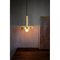 Faro pendant luminaire WHIZZ E27 IP20, gold, black 