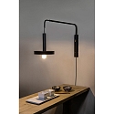 wall luminaire WHIZZ E27 IP20, gold, black matt 