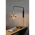 Faro wall luminaire WHIZZ E27 IP20, gold, black 