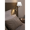 wall luminaire ETERNA E27 IP20, chrome, white 