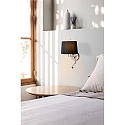 Faro wall luminaire MONTREAL E27 IP20, chrome, black 